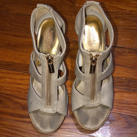 Michael Kors wedge espadrille sandals - Picture 2 of 8